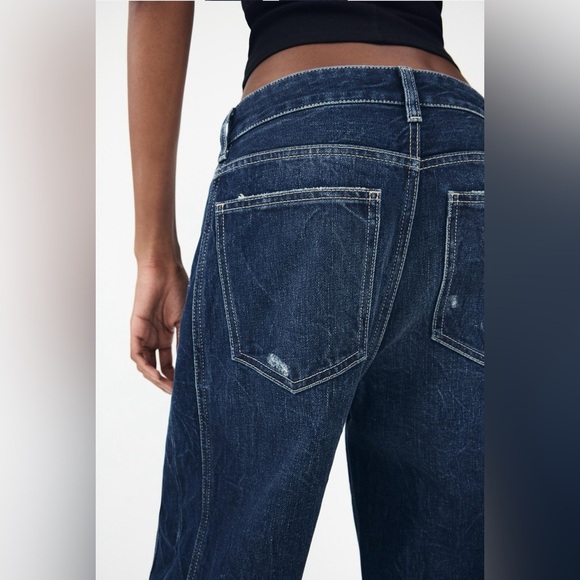 NWT Zara Relaxed Mid-Rise Balloon TRF Jeans 27 US 4 - Picture 10 of 16